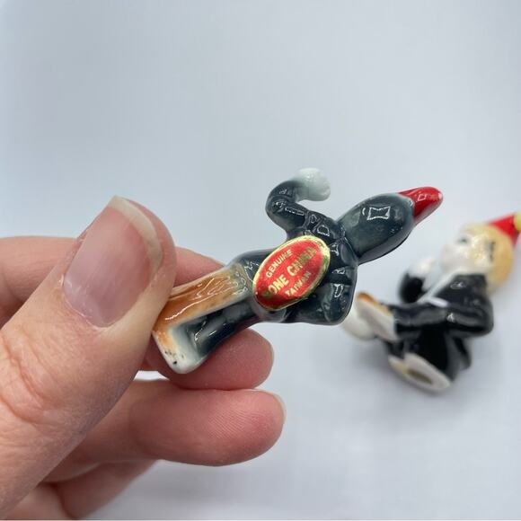 Vintage Bone China Three Piece Mini Figurine Set - Picture 6 of 10